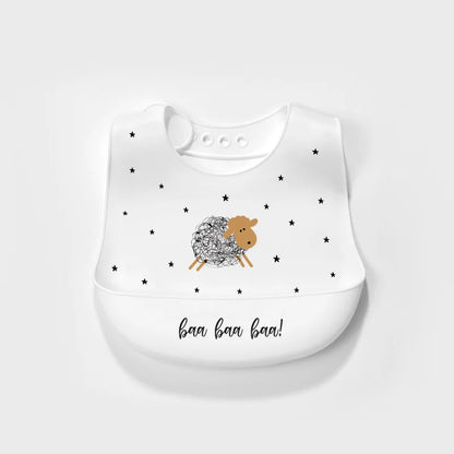Baby Silicone Bib – Waterproof Feeding Bib for Infants & Toddlers | Adjustable, Fashionable Saliva Towel for Boys & Girls