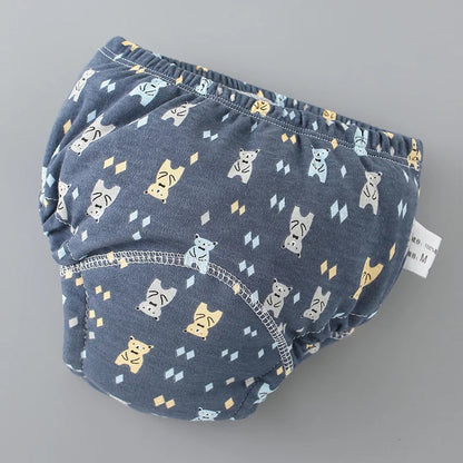 Baby Training Pants – 6 Layer Cotton Cloth Diapers | Breathable, Reusable & Washable Underwear for Toddlers & Children