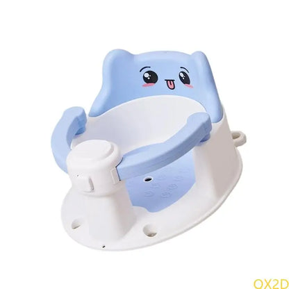 Infant Bathtub with Backrest Support – Baby Bath Tub for 6–15 Months, Non-Slip with Suction Cups, Easy to Remove