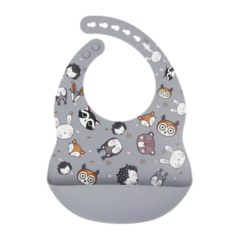 New Arrival Silicone Baby Bibs – Waterproof Feeding Bibs with Fun Prints (Avocado, Zoo, Tractor) | Soft Newborn Burp Cloth & Tableware Accessory