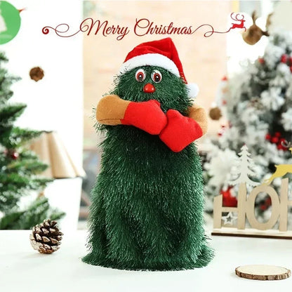 Dancing & Singing Christmas Tree Toy | Electric Plush Doll with Music | Cute Kids Green Plush, Xmas Home Decor & Holiday Gift
