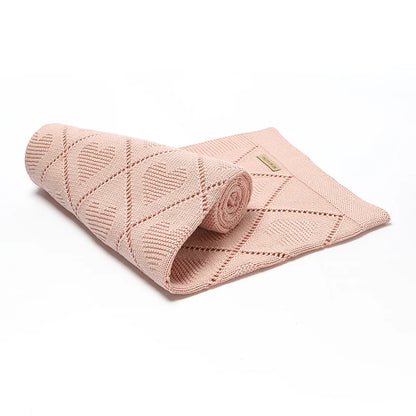 Super Soft Cotton Baby Blanket – Newborn Knit Swaddle Wrap for Stroller, Nursery & Sleeping (90×70cm)
