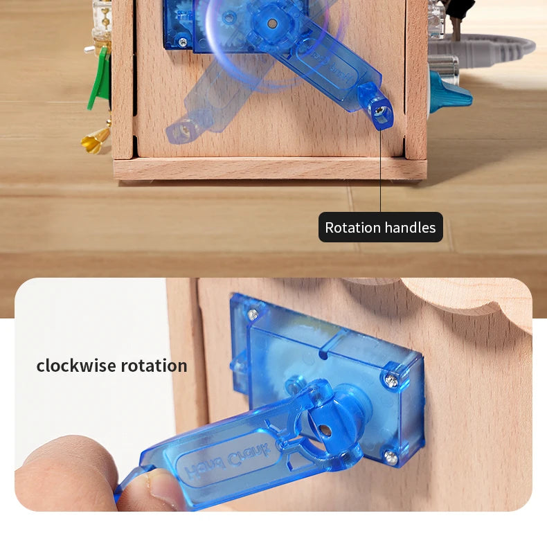 Montessori Busy House – Educational Wooden Activity Toy with Light Switches, Buttons & Music for 3-Year-Old Boys & Girls, Hands-On Learning Gift