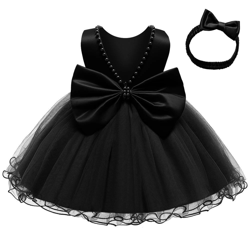 Baby Girl Christmas & Halloween Princess Dress | Infant Christening, 1st Birthday & Party Outfit | Newborn Clothes