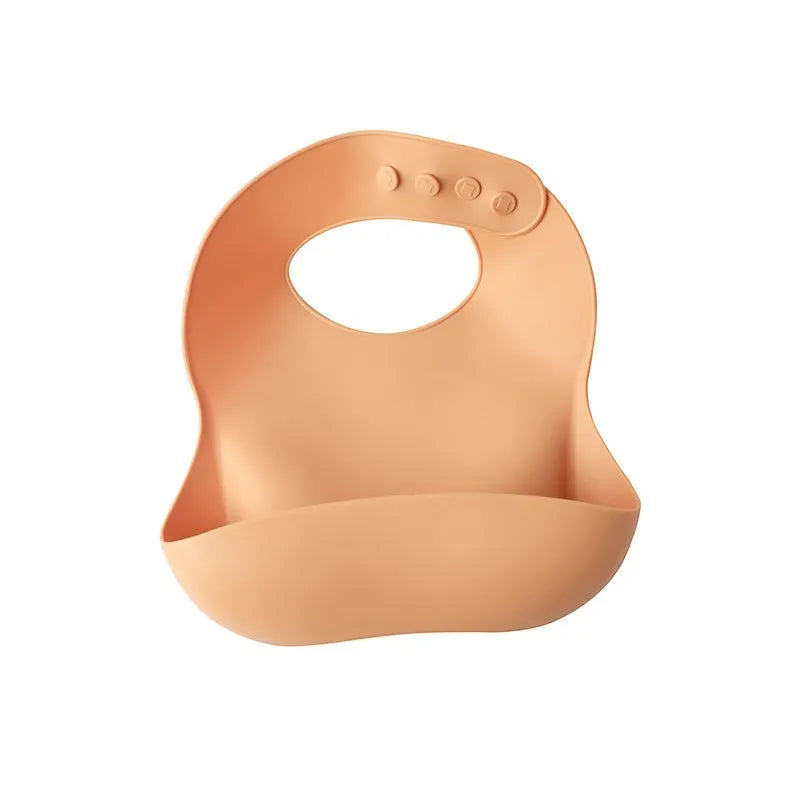 Baby Waterproof Silicone Bibs – Adjustable Feeding Bibs with Cute Bowknot Apron Design | Soft Toddler Bibs for Boys & Girls
