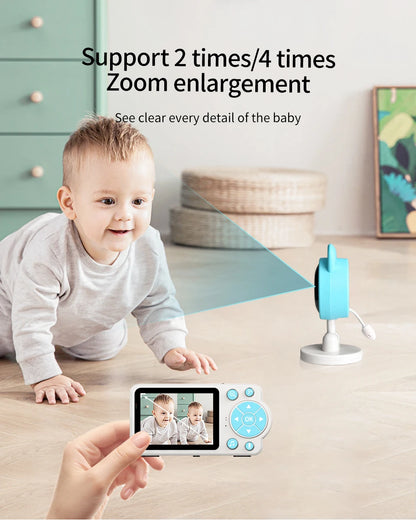 Baby Monitor with Camera – Two-Way Audio Intercom, Infrared Night Vision, Video Surveillance & Security Protection