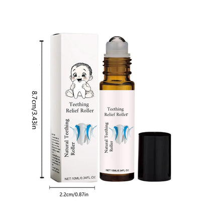 10ML Kid's Teething Massage Roller Soothing Oil Moisturizes And Softens Baby's Skin Roller Teething Oil Soothing rolling ball