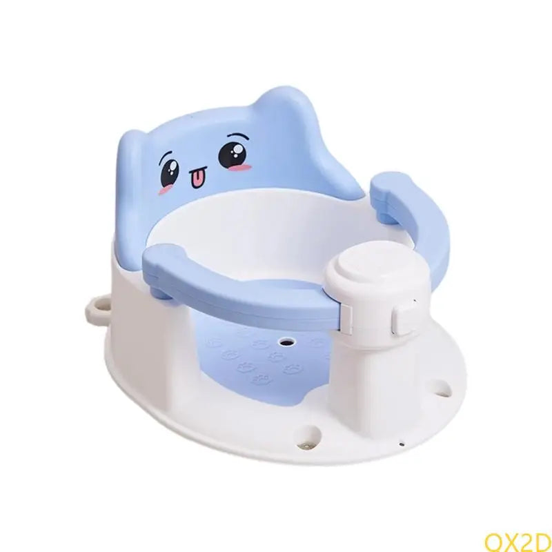 Infant Bathtub with Backrest Support – Baby Bath Tub for 6–15 Months, Non-Slip with Suction Cups, Easy to Remove