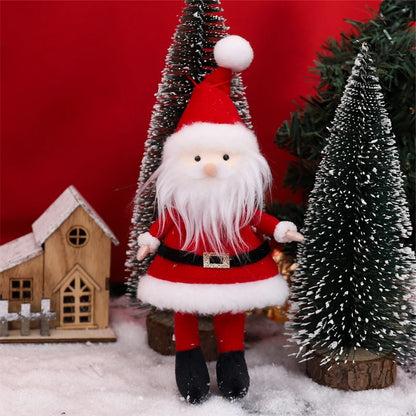 Christmas Hanging Plush Elf Dolls | Long-Legged Santa Claus Boy & Girl Ornaments | Holiday Party & New Year Decorations