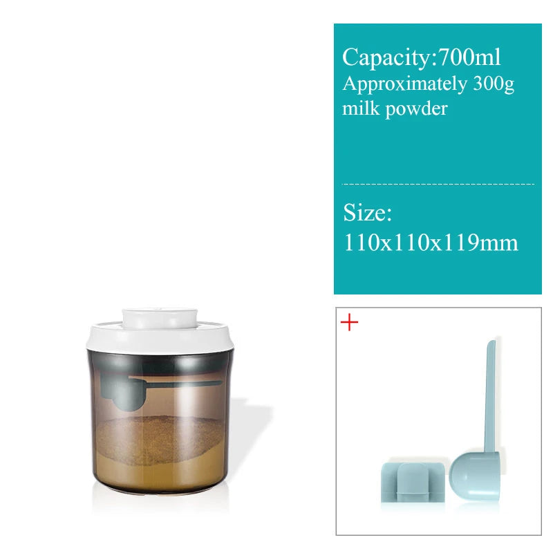 Light-Proof Milk Powder Sealed Can – Portable Snap-On Storage Bucket, Moisture-Proof Container for Baby Formula, Rice & Noodles