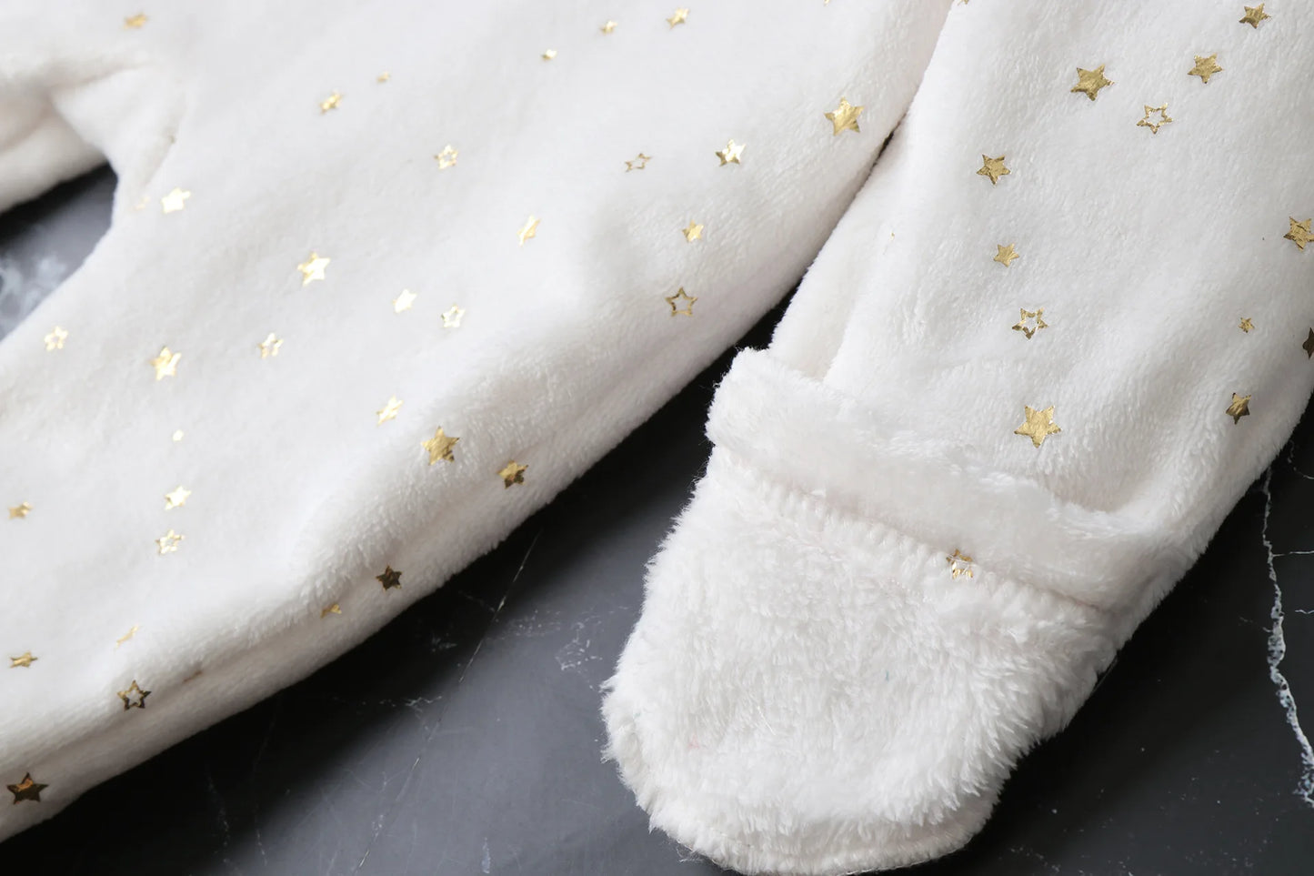 AYNIGIELL Newborn Baby Christmas Clothes | Plush Winter Romper Jumpsuit | Infant Boys Girls Warm Holiday Outfit
