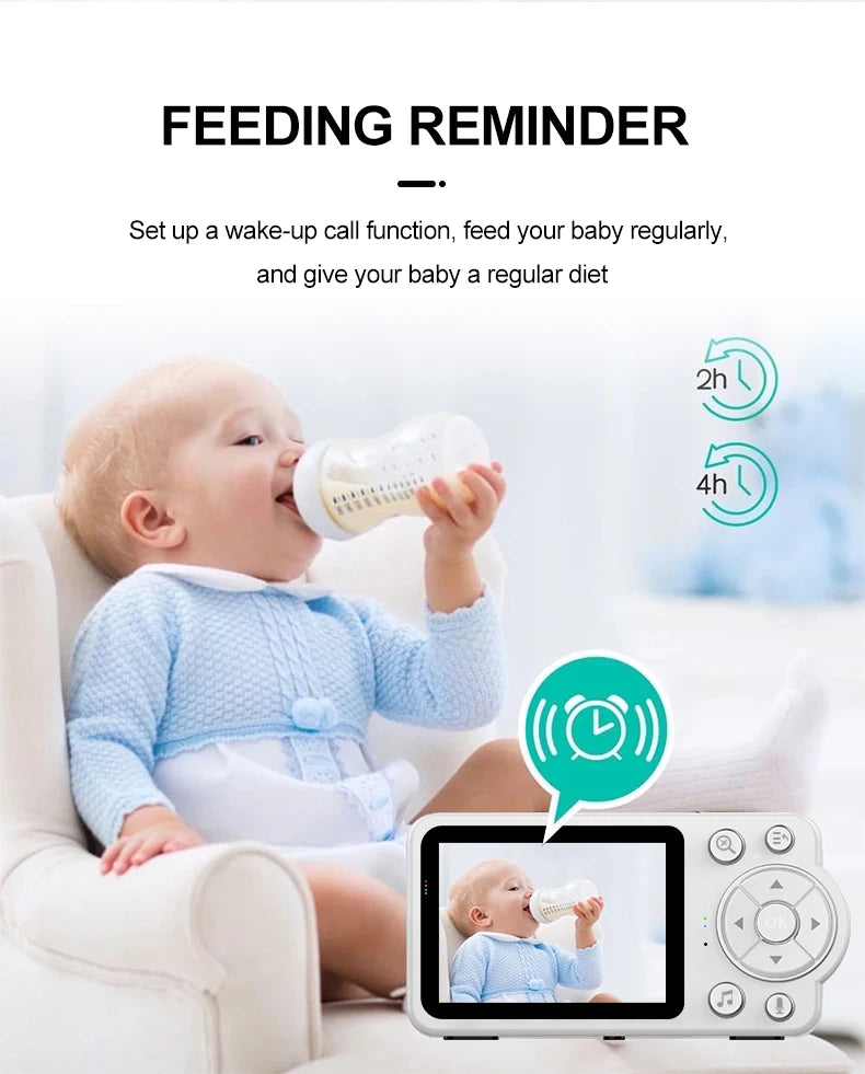 Baby Monitor with Camera – Two-Way Audio Intercom, Infrared Night Vision, Video Surveillance & Security Protection