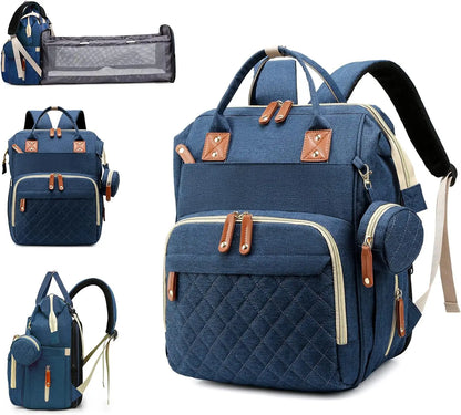 3-in-1 Baby Diaper Bag Backpack with Changing Station – Foldable Changing Pad & Large Travel Backpack for Boys & Girls