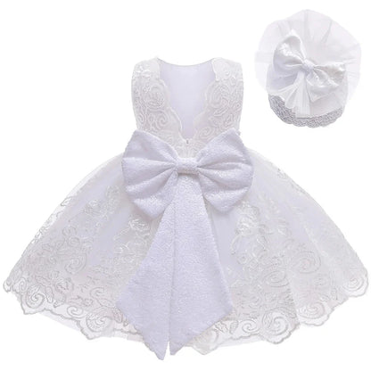 Baby Girl Christmas & Halloween Princess Dress | Infant Christening, 1st Birthday & Party Outfit | Newborn Clothes