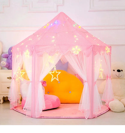 Portable Children’s Tent | Kids Play Tent Toys for Girls | Princess Castle Teepee, Indoor/Outdoor Playhouse, Baby Christmas Gift