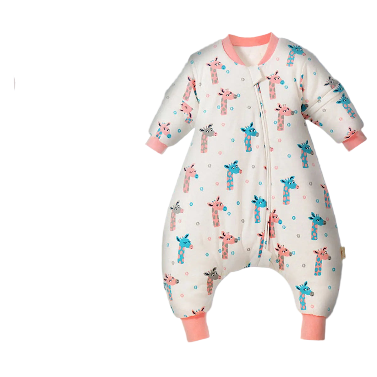 Baby Cartoon Split-Legged Sleepsack – Thickened Children’s Sleeping Bag with Detachable Sleeves for Boys & Girls, Autumn & Winter