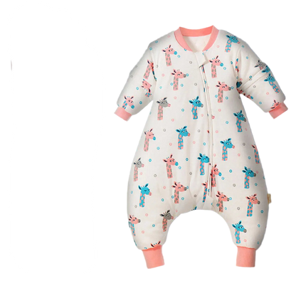 Baby Cartoon Split-Legged Sleepsack – Thickened Children’s Sleeping Bag with Detachable Sleeves for Boys & Girls, Autumn & Winter