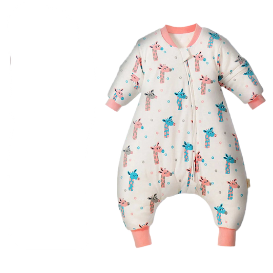 Baby Cartoon Split-Legged Sleepsack – Thickened Children’s Sleeping Bag with Detachable Sleeves for Boys & Girls, Autumn & Winter