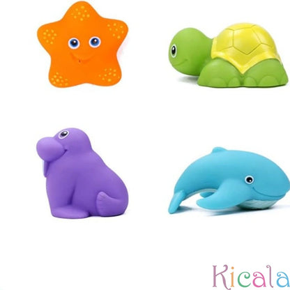 Baby Bath Toy Net Fishing Set – Floating Cartoon Animal Water Toys for Kids, Bathtub, Pool & Beach Play Gift