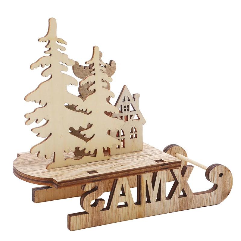 DIY Wooden Christmas Tree for Kids | Handmade 3D Stereo Scene Decoration | Children’s Christmas Ornaments & Holiday Craft