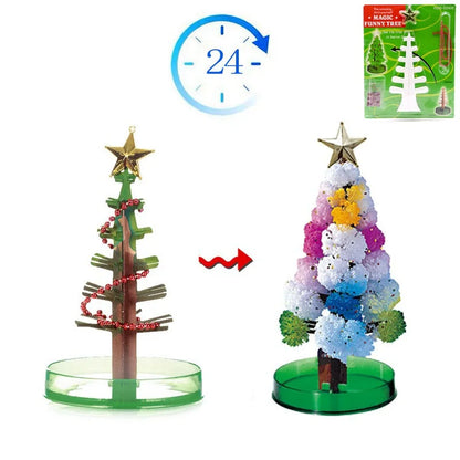 Magic Christmas Tree | Growing Crystal Sakura Mini Tree | DIY Educational Toy Gift for Kids & Xmas Decorations