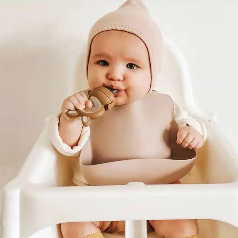 Baby Waterproof Silicone Bibs – Adjustable Feeding Bibs with Cute Bowknot Apron Design | Soft Toddler Bibs for Boys & Girls