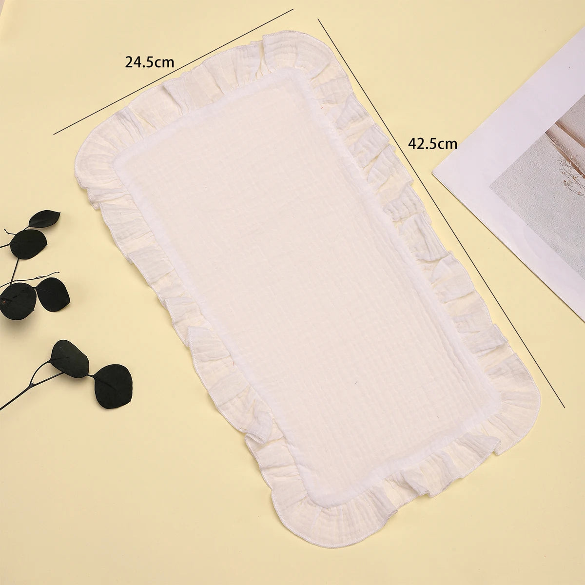 100% Cotton 4-Layer Baby Burp Cloths – Soft & Absorbent Large Muslin Washcloths | Newborn Burping Rags & Infant Essentials (3 Pack)