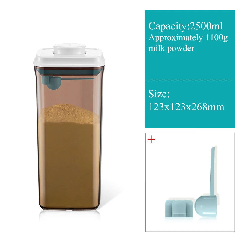Light-Proof Milk Powder Sealed Can – Portable Snap-On Storage Bucket, Moisture-Proof Container for Baby Formula, Rice & Noodles