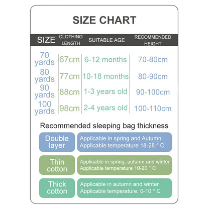 Baby Cartoon Split-Legged Sleepsack – Thickened Children’s Sleeping Bag with Detachable Sleeves for Boys & Girls, Autumn & Winter