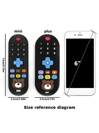 1/4pcs Baby Teething Remote Control Toy | Silicone Simulation Teether for Infants & Toddlers | Safe Chew Toy for Teething Relief