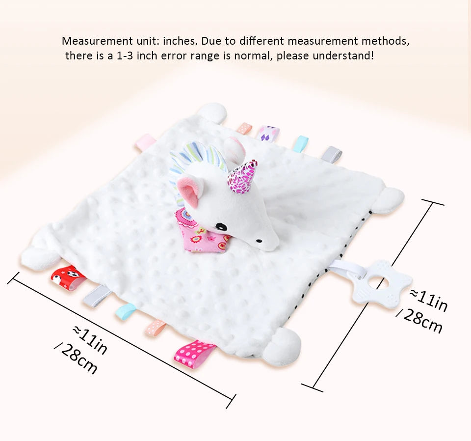 Personalised Baby Elephant Security Blanket – Organic Cotton Comforter with Silicone Teether | Newborn Infant Snuggle Toy & Baby Shower Gift