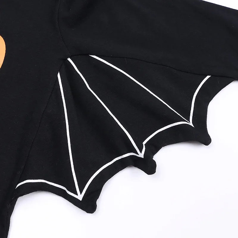 Baby’s First Halloween Bat Costume | Infant Black Romper Jumpsuit | Boys & Girls Cosplay Outfit for Purim, Party & Carnival