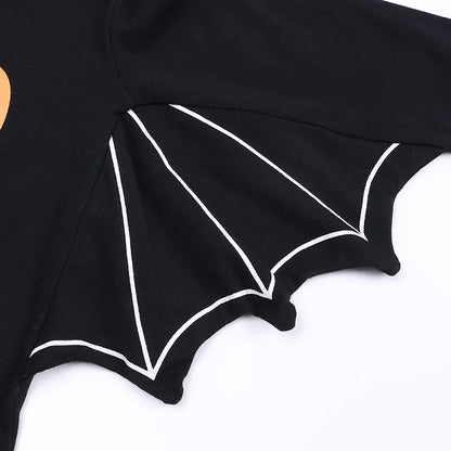 Baby’s First Halloween Bat Costume | Infant Black Romper Jumpsuit | Boys & Girls Cosplay Outfit for Purim, Party & Carnival