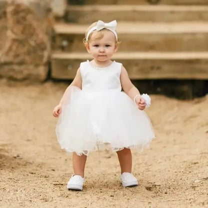 Baby Girls Christmas Princess Dress | Infant Christening & 1st Birthday Party Outfit | Newborn Wedding & Holiday Clothes