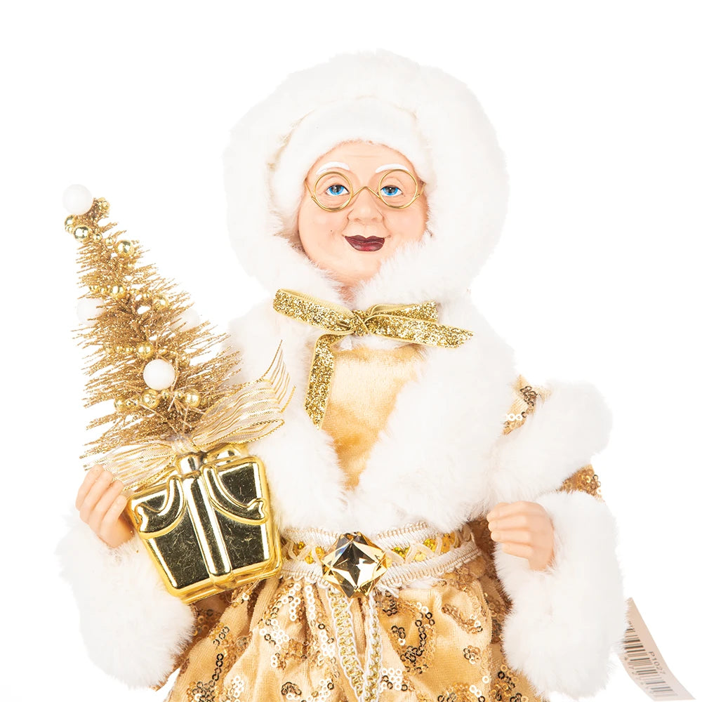 Christmas Decoration – Big Santa Claus Doll & Grandma Figurine | Holiday Room & Tree Décor Gift