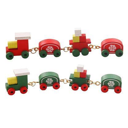 Christmas Dollhouse Decorations | Mini Snowflake Train, Festive Ornaments & Miniature Food Play Set