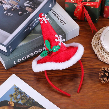 Christmas Headbands | Santa Hat, Xmas Tree Hair Bands | Holiday Party Accessories for Girls & Women 2024–2025