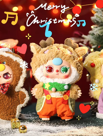 In Stock Baby Three 400% Christmas Limited Style Vinyl Doll Kawaii Doll Character Big Baby Collection Blind Box Cute Toys Gifts