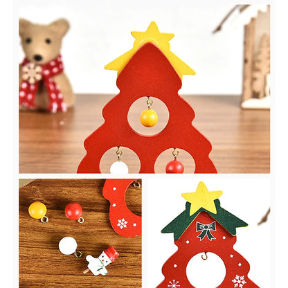 DIY Wooden Christmas Tree for Kids | Handmade 3D Stereo Scene Decoration | Children’s Christmas Ornaments & Holiday Craft