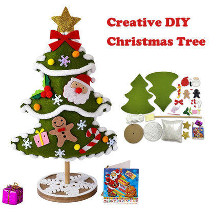 DIY Christmas Tree Crafts Kit for Children | Handmade Toys, Puzzle Craft Set, Xmas Decorations & Christmas Gifts