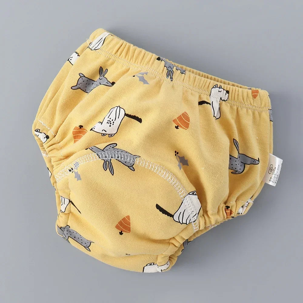 Baby Training Pants – 6 Layer Cotton Cloth Diapers | Breathable, Reusable & Washable Underwear for Toddlers & Children