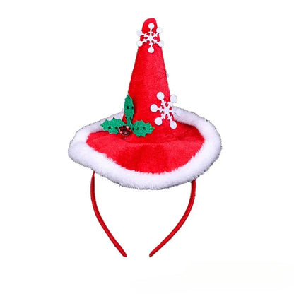Christmas Headbands | Santa Hat, Xmas Tree Hair Bands | Holiday Party Accessories for Girls & Women 2024–2025