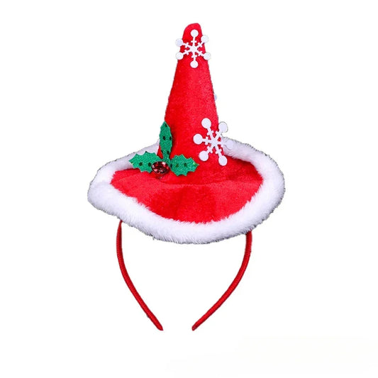 Christmas Headbands | Santa Hat, Xmas Tree Hair Bands | Holiday Party Accessories for Girls & Women 2024–2025