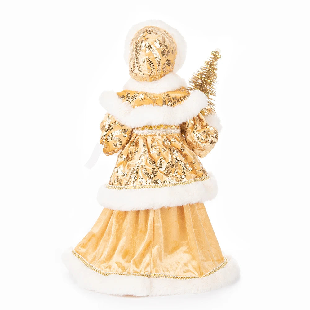 Christmas Decoration – Big Santa Claus Doll & Grandma Figurine | Holiday Room & Tree Décor Gift