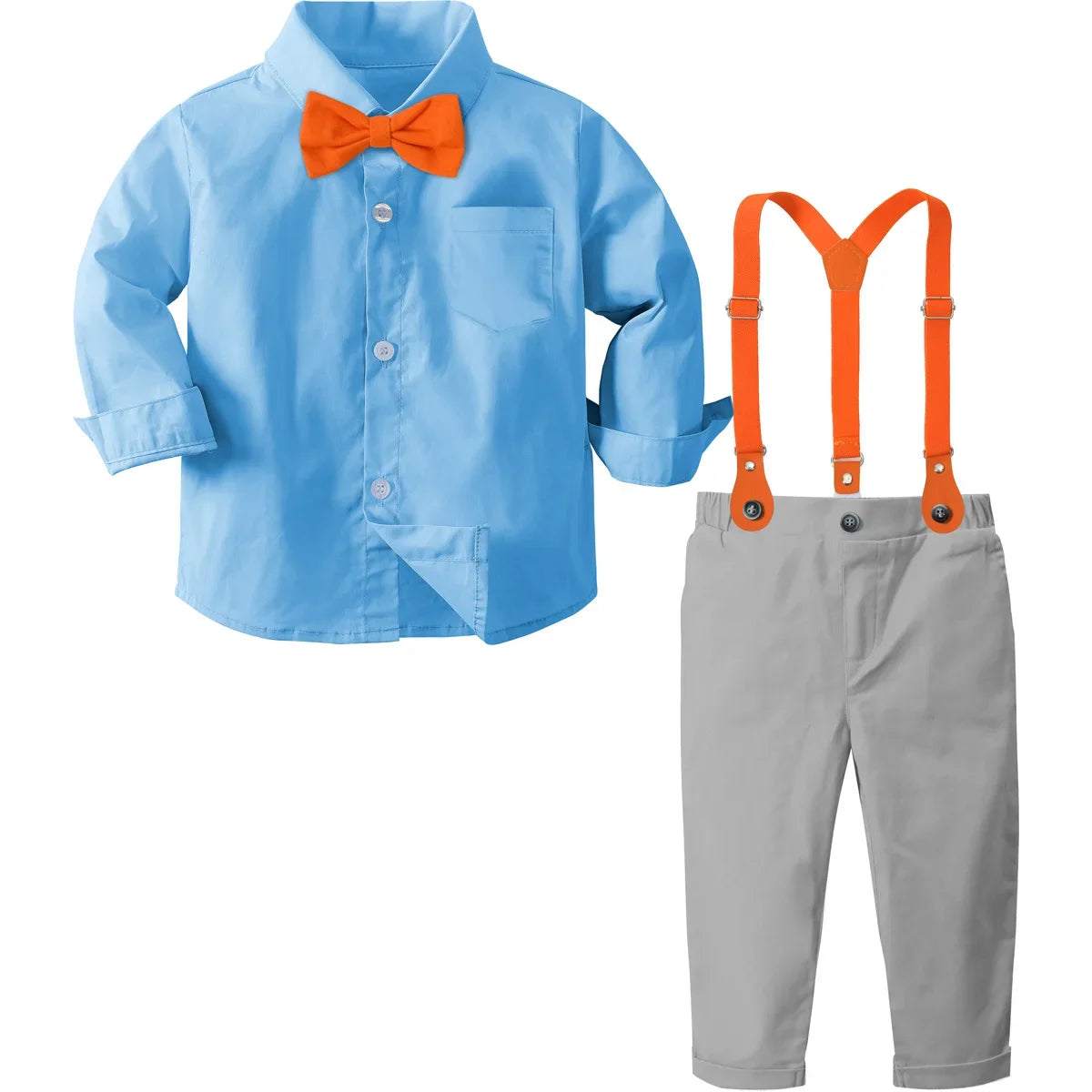 Blippi Halloween Outfit | Toddler Gentleman Suit with Suspenders | Birthday Party, Photography & Holiday Gift Clothes