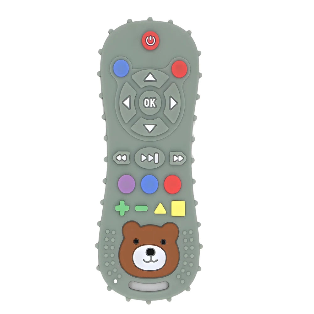 Baby Remote Control Teether Silicone Baby Anti-Eating Gloves Pacifier Bracelet Teething Stick Biting Toys