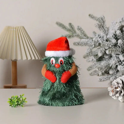 Dancing & Singing Christmas Tree Toy | Electric Plush Doll with Music | Cute Kids Green Plush, Xmas Home Decor & Holiday Gift