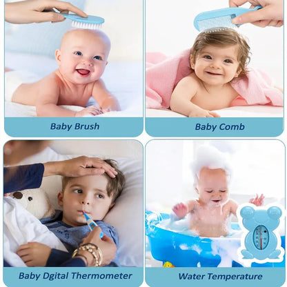 Baby Care Kit | Multi-Functional Newborn Health & Grooming Set | Nail Clipper, Comb, Brush & Infant Care Tools