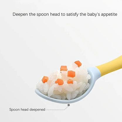 Baby Fork and Spoon Set – Bendable Toddler Utensils | Soft Silicone Handle Training Tableware for Infants & Kids, BPA-Free