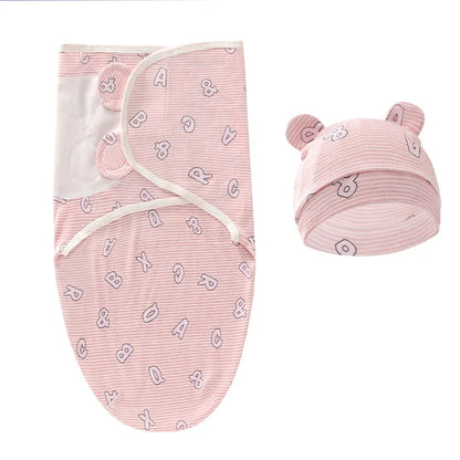 100% Cotton Baby Sleeping Bag – Newborn Swaddle Cocoon Envelope Blanket | Soft Sleepsack & Swaddling Wrap for Baby Girls